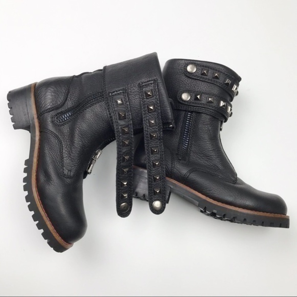 Like new KLR | Studded Leather Black Boots